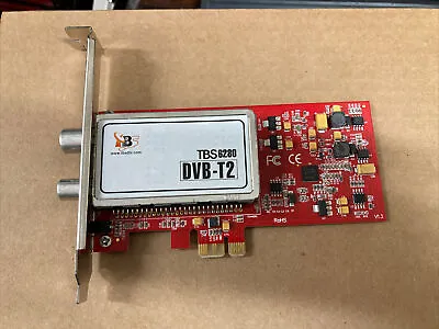 TBS-6280 PCI-E DVB-T2 Dual Tuner TV Card  • $60