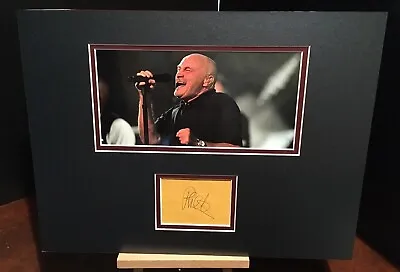 £199 • Buy PHIL COLLINS Genesis Genuine Authentic Signed 16x12 Double Mounted Display UACC