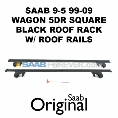 $199.99 • Buy NEW GENUINE SAAB 9-5 WAGON 5DR Roof Rack Rail Crossbars 99-09 OEM LOW STOCK
