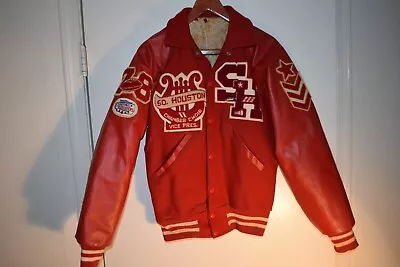 South Houston Vtg 1978 Wool Letterman Jacket Texas Red Small ? XS / Small ? • $59