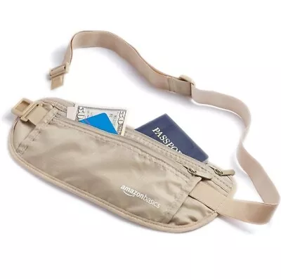 Travel Money Waist Belt With RFID Blocking Water Resistant Multiple Compartments • $8