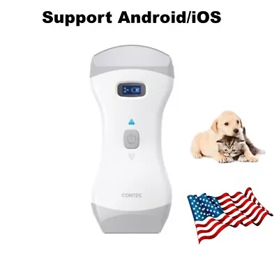 Portable Handheld Veterinary Ultrasound Scanner Color Doppler Wireless DualProbe • $2200