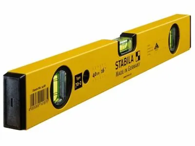 £18.95 • Buy Stabila 70-2-40 Double Plumb Spirit Level 3 Vial 40cm