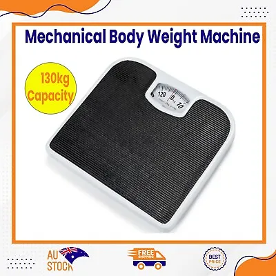 Bathroom Scale Mechanical Machine Weighing Scales 130kg Body Weight Display  • $10.75