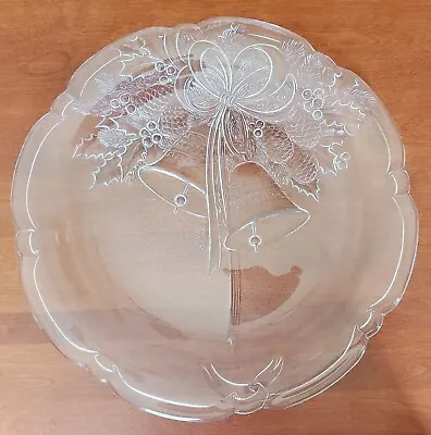 Holiday Bells By Mikasa Crystal - Your Choice - Platter Tray Or Bowl • $12