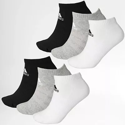 Adidas Cushioned Low-cut Socks 6 Pairs Size Large (us-men 9-10.5) 100% Authentic • $12.99