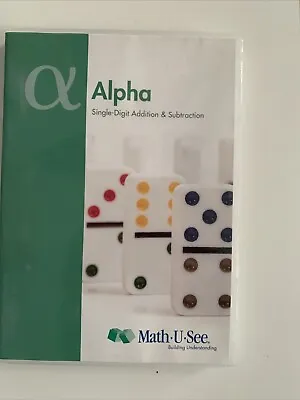 Math U See ALPHA SET Instruction Teacher Manual DVD Student Test Activity Set • $25