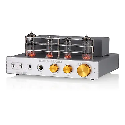 HiFi Bluetooth 5.0 Vacuum Tube Amplifier Class A Stereo Audio Amp Headphone Amp • $202.39