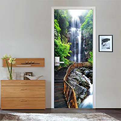 £275.99 • Buy 3D Waterfall  847 Door Wall Mural Photo Wall Sticker Decal Wall AJ WALLPAPER UK