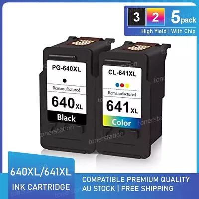 5x Generic Ink PG640XL CL641XL For Canon PIXMA MX396 MX476 MX526 MG2260 MG3260 • $141.48