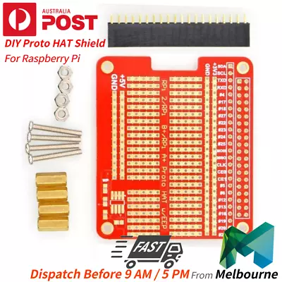 $9.99 • Buy DIY Proto HAT Shield Raspberry Pi HAT Board For Raspberry Pi 2/3/4 Model A/B+