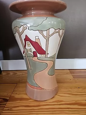 Large 17.5 Inch Vintage Mary Engelbreit Unbrella Stand Ceramic Cottage Woods Art • £241.04