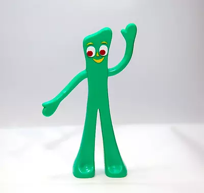VINTAGE Green GUMBY Rubber Figure Prema Toy Co Bendable 6  Tall Figurine • $14.59