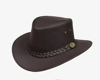 £17.64 • Buy Australian Style Leather Outback Bush Hat Mens Women Brown