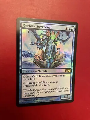 MTG - Merfolk Sovereign - FOIL - M11 Core Set 2011 - NM/MT - Brandy New! • $8