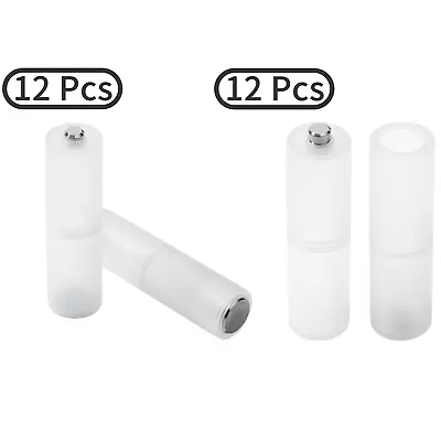 12Pcs Durable Plastic AAA To AA Battery Converters W/Metal Contacts On Bottoms • $6.22