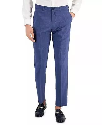 A|X ARMANI EXCHANGE Men's Slim-Fit Dress Pants 30 X 32 Blue Plaid • $15.84