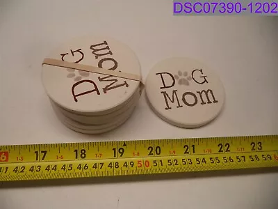 Qty = 6: P. Graham Dunn Car Coaster Ceramic Dog Mom Paw Print P/N CST0508 • $14.94