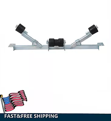 Boat Trailer Bottom Support Bracket With Keel Rollers Motor Vehicle Part • $87.69