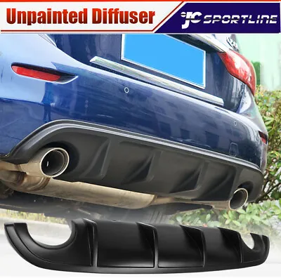 Black Rear Bumper Lip Diffuser Spoiler Bodykits Fit For Infiniti Q50 Q50S 14-17 • $129.20