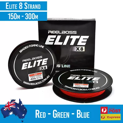 ReelBoss Elite X8 Braid Fishing Line 8lb - 80lb Premium Quality 8 Strand Line • $29.95