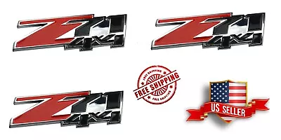 -THREE- Z71 4x4 Emblem Badge Stick On For Chevy Silverado Tahoe Suburban Sierra • $19.50