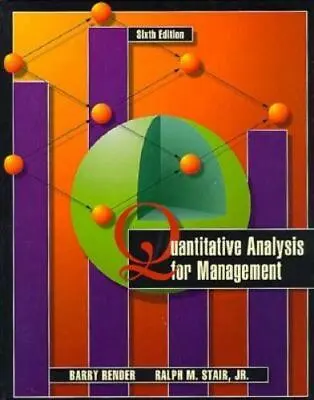 Quantitative Analysis For Management By Render Barry • $6.43