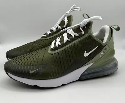 Nike Air Max 270 Men's Size 10 Medium Olive White Green Sneakers (FJ0680-222) • $105