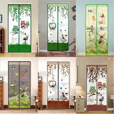 Magnetic Automatic Closing Door Curtain Bug Insect Fly Mosquito Screen Net Mesh • £8.78