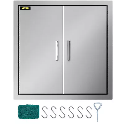 31  X 31  BBQ Access Island Double Door Outdoor Kitchen Stainless Steel Cabinet • $107.99