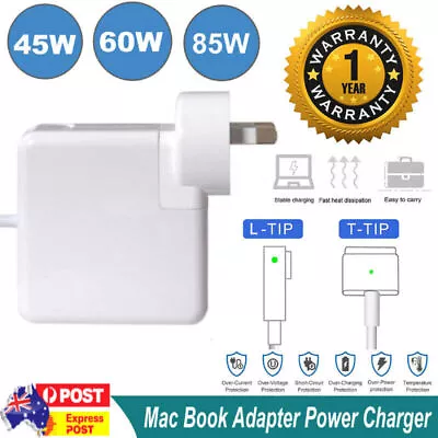 45W/60W/85W AC Adapter Charger For MacBook Pro Retina Mac Book Power Supply AU • $20.99