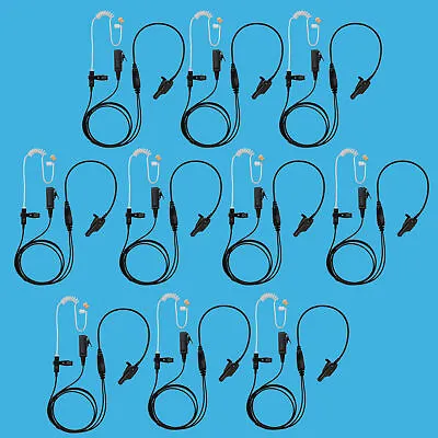 10X Police Style Radio Surveillance Kit Earpiece For Motorola MTX960 MTX1000 • $235