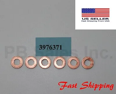   Injector  Copper Sealing Washers Set Of 6 For 07-13 Dodge Cummins 6.7L • $10