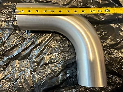 4 OD X 12  Length Aluminized Exhaust 4 Inch Elbow Pipe 90 Degree Truck Pipe • $39.99