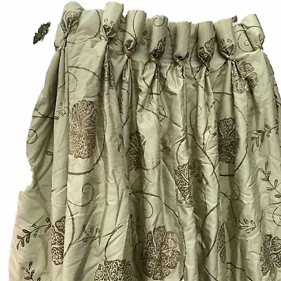 Faux Silk ZOFFANY Curtainsgoblet Heading Is 33” Across (105”on Hem ) 80” Drop • £150