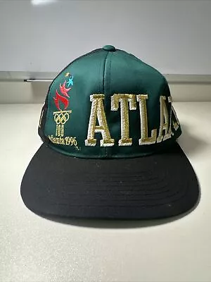 1996 Atlanta Olympics Big Logo Spelled Out Snapback Hat By Eastport • $25