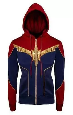 Womens Captain New Fancy Halloween Ladies Sweatshirt Style Hoodie Jacket • £19.99