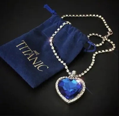 £12.99 • Buy Titanic Heart Of The Ocean Necklace Pendant Fashion Banksy Inspired Statement