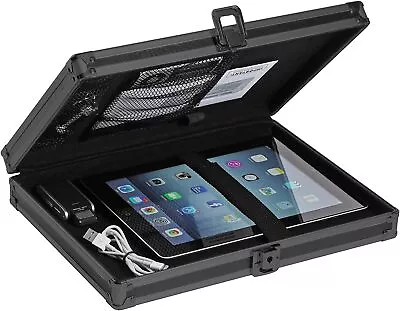 Locking Storage Clipboard Aluminum Case Holder Paper With Metal Self-Locking • $46.99