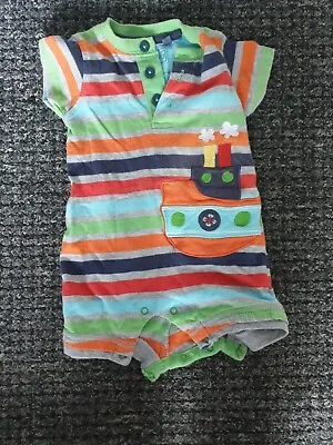 Tu Baby Boy 0-3 Months All In One Romper Suit • £0.99