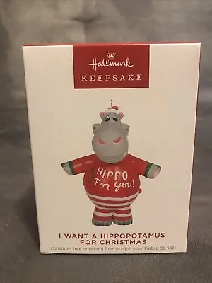 2023 Hallmark I Want A Hippopotamus For Christmas Keepsake Ornament • $19.40