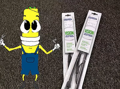 $15.19 • Buy Front Windshield Premium All Season Wiper Blades Set For VW CABRIOLET 1985-1993