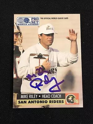 Mike Riley 1991 Pro Set Signed Autographed Card #30 Head Coach • $39.95