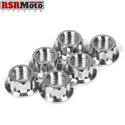 Kawasaki ZX10R (14-23) ZX10RR (17-21) Titanium 12 Point Bi-Hex Sprocket Nuts • £27.95