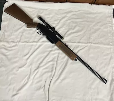 Vintage Crosman Power Matic 500 Semi-auto Bb Air Rifle W/ Crosman Scope. Rare! • $190.39