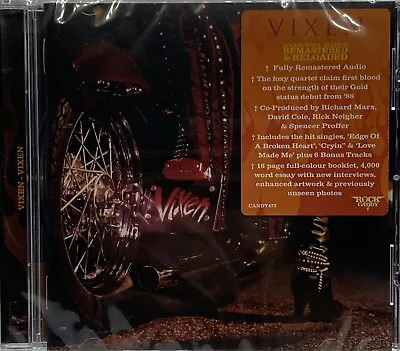 Vixen By Vixen (CD 2023) Rock Candy Remaster + Bonus Tracks • $19