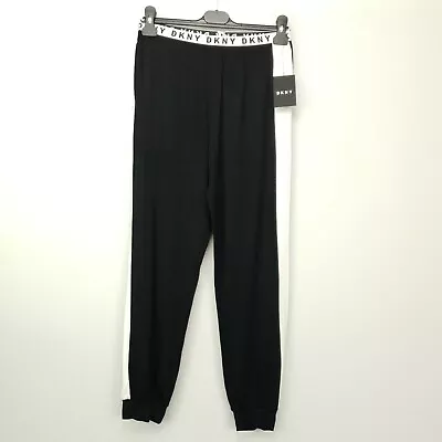 DKNY Leggings XS Extra Small Black Compression Womens Elastic Waist BRAND NEW • £13.59