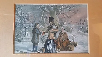 1855 Antique George Baxter / Le Blond Print Framed - The Soldier's Farewell • £14.95