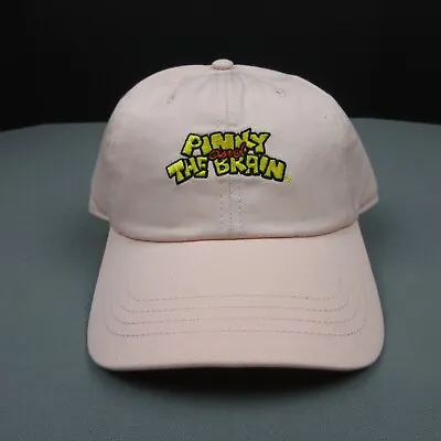 Pinky And The Brain Hat Adult One Size Adjustable Pink Baseball Cap Spellout New • $11.69