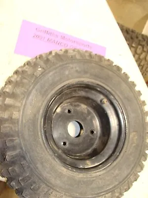 2001 02 03 04 MANCO Q4 7504e Atv 4hp Front 3 Lug Wheel Rim 7  • $18